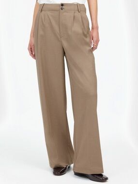 NWT Madewell The Harlow Wide-Leg Trouser in Brushed Twill Size 8